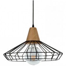 Φωτιστικό Κρεμαστό Μονόφωτο Φ40cm E27 230V Μαύρο 4389